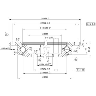 Łożysko o śr. zew. 1198 mm