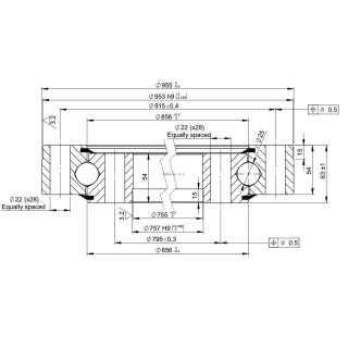 Łożysko o śr. zew. 955 mm
