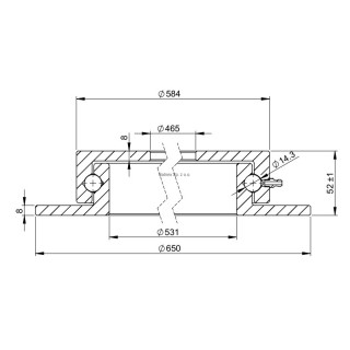 Obrotnica o śr. zew. 650 mm