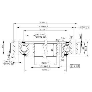 Łożysko o śr. zew. 403,5 mm