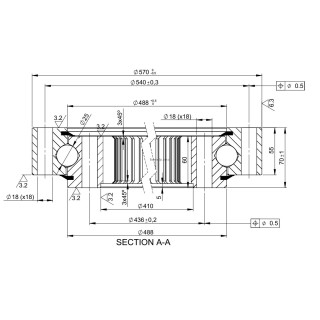 Łożysko o śr. zew. 570