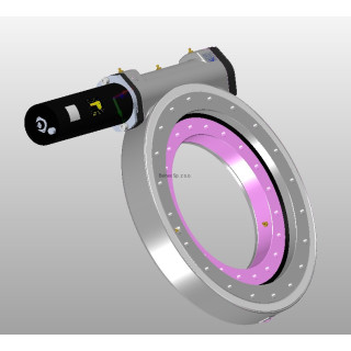 Obrotnica ślimakowa 523 zintegrowana z silnikiem 24V DC