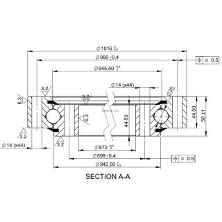 Łożysko o śr. zew. 1016 mm (1)