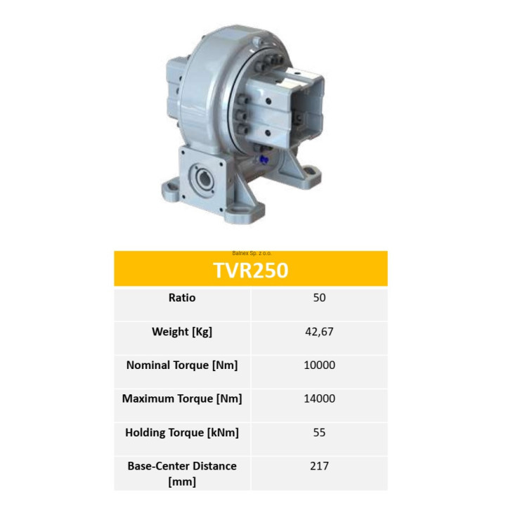 Obrotnica ślimakowa 250
