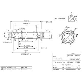 Łożysko o śr. zew. 318,6 mm