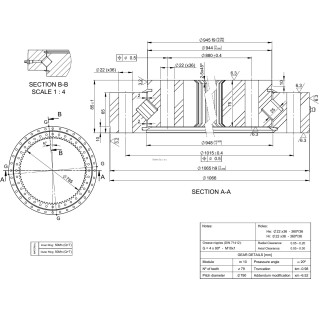 Łożysko o śr. zew. 1066 mm