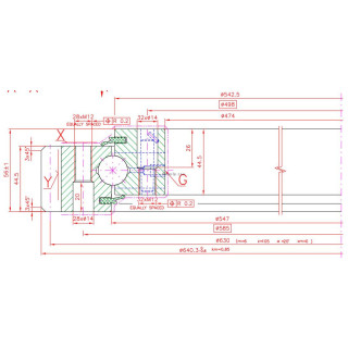 Łożysko o śr. zew. 640,3 mm