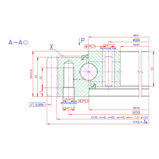 Łożysko o śr. zew. 765,4 mm