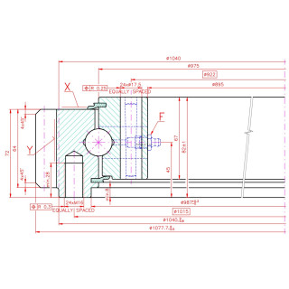 Łożysko o śr. zew.1077,7 mm