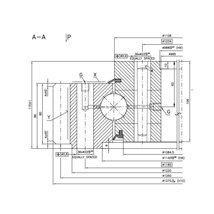 Łożysko o śr. zew. 1270 mm (36)