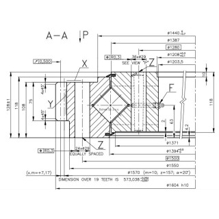 Łożysko o śr. zew. 1604 mm