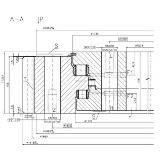 Łożysko o śr. zew. 1916 mm