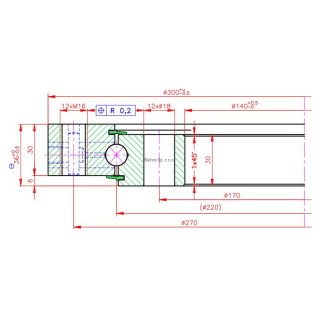 Łożysko o śr. zew.  300 mm