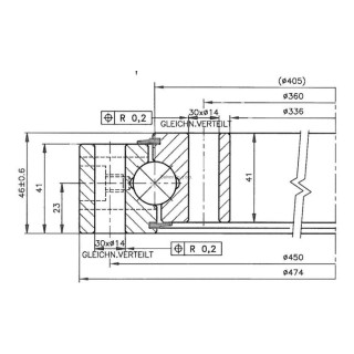 Łożysko o śr. zew.  474 mm