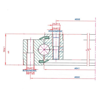 Łożysko o śr. zew. 1016 mm/Stavostroj/Amman