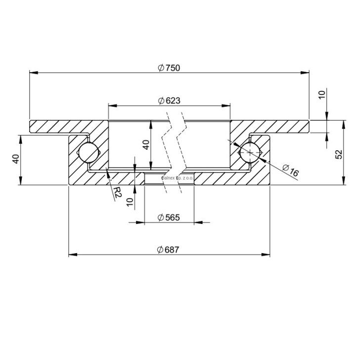 Obrotnica o śr. zew. 750 mm (1)