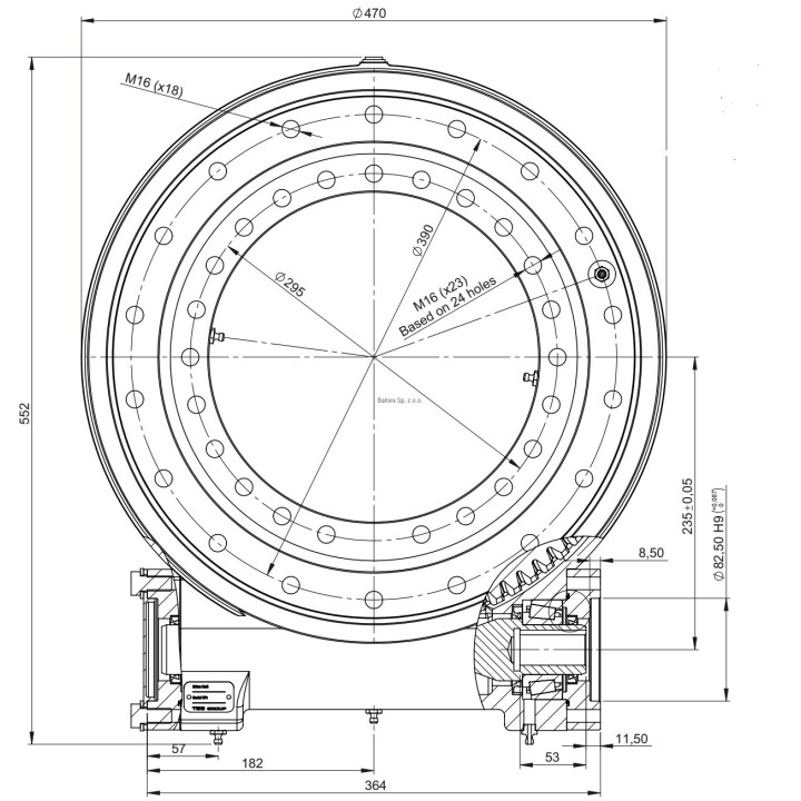 Obrotnica zintegrowna ślimakowa 435
