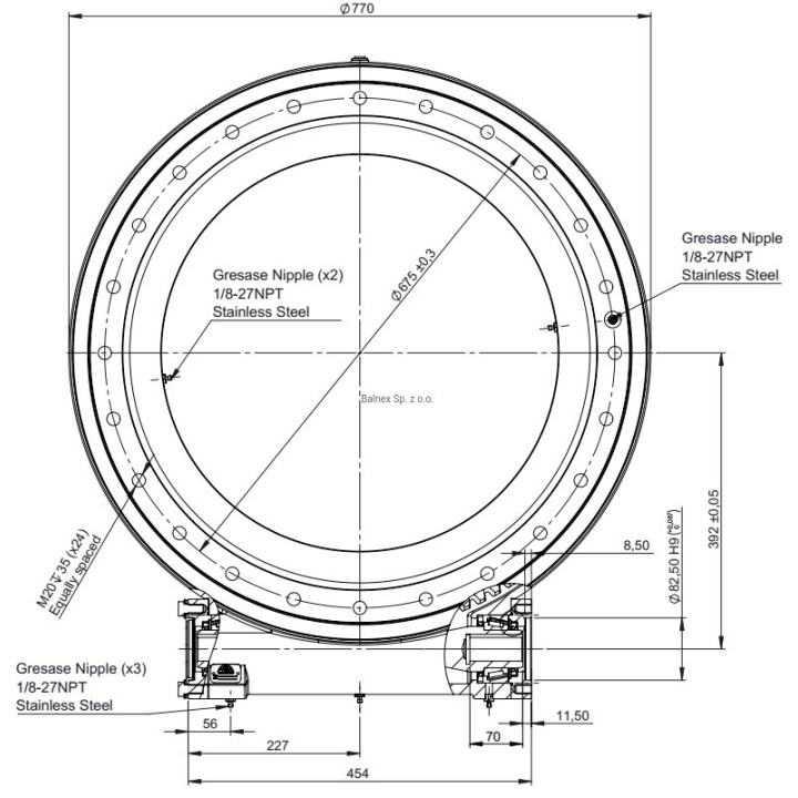 Obrotnica zintegrowna ślimakowa 700