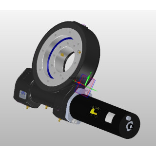 Obrotnica ślimakowa (236) zintegrowana z silnikiem 24V DC
