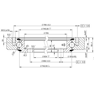 Łożysko o śr. zew. 838,8 mm
