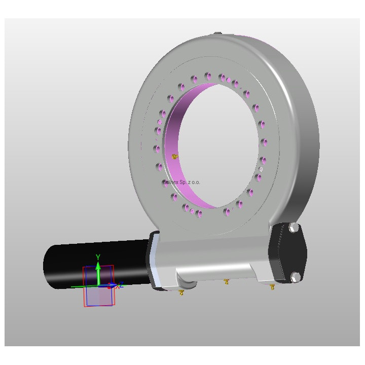Obrotnica ślimakowa 435 zintegrowana z silnikiem 24V DC