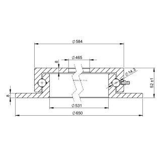 Obrotnica o śr. zew. 650 mm